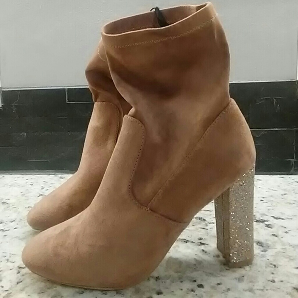 Glitter Heeled Boots
